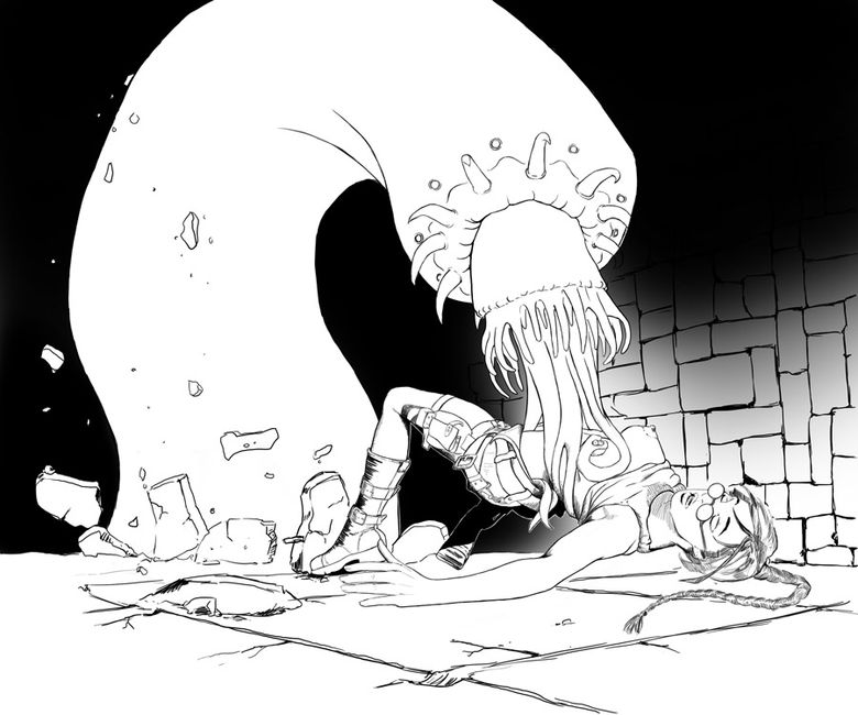 Lara vs. The Worm